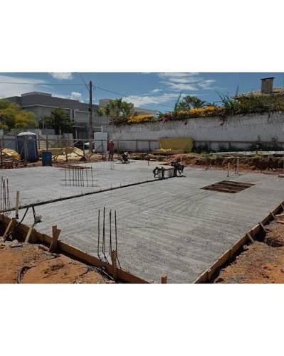 Concretagem de laje residencial